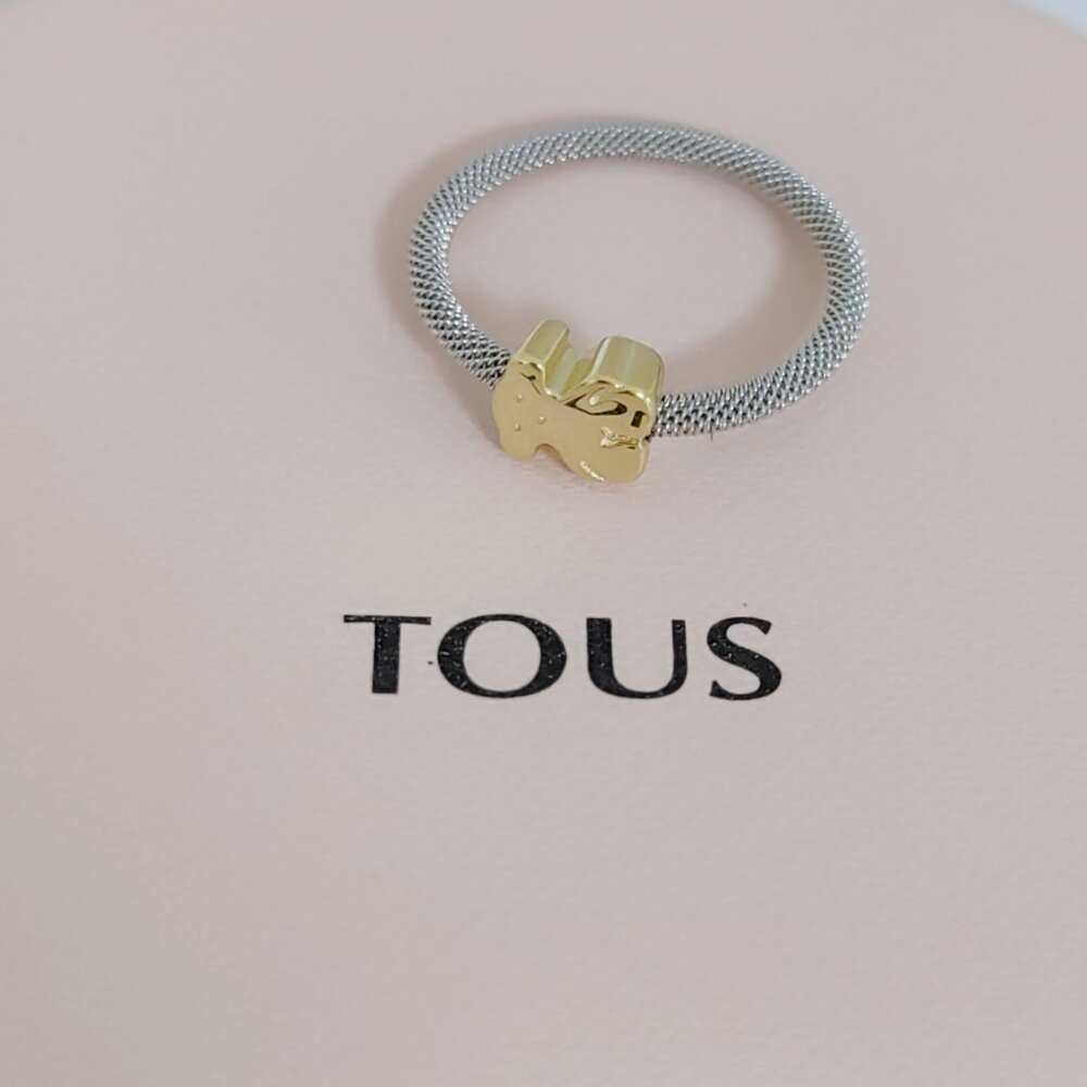 TOUS RING Gold and Steel Sweet Dolls Ring Women Jewelry Ring